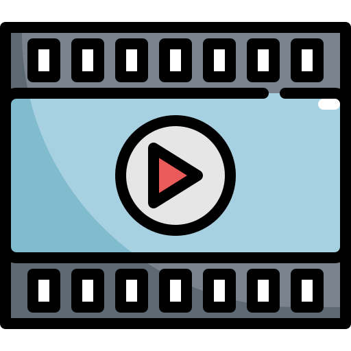 reproductor de video icono gratis