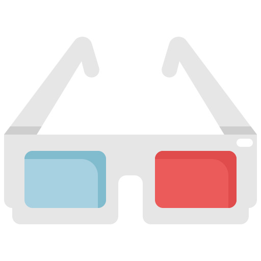 3d glasses Generic Flat icon