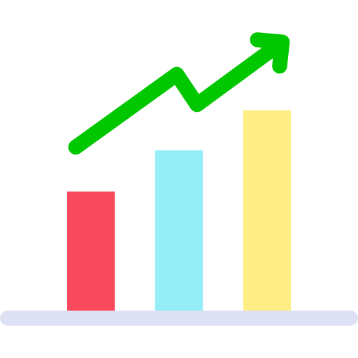 Statistic Good Ware Flat icon