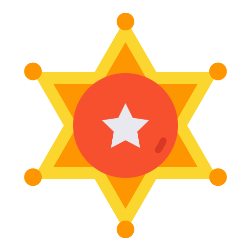 insignia del sheriff icono gratis