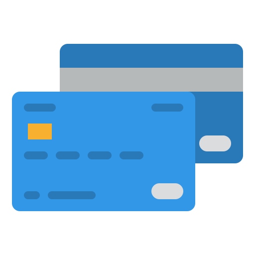 Credit cards Iconixar Flat icon