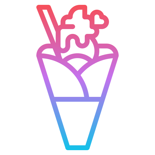 Ice cream Iconixar Gradient icon