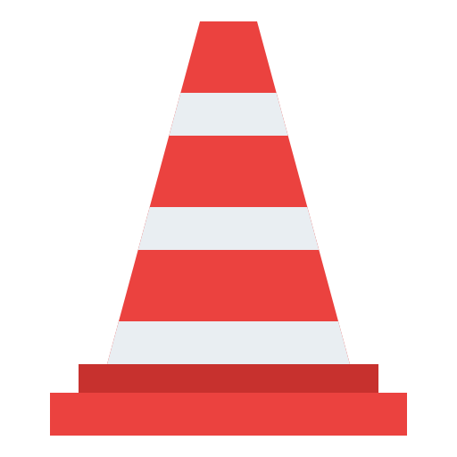 Traffic cone Iconixar Flat icon