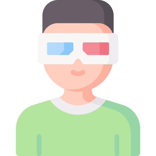 gafas 3d icono gratis