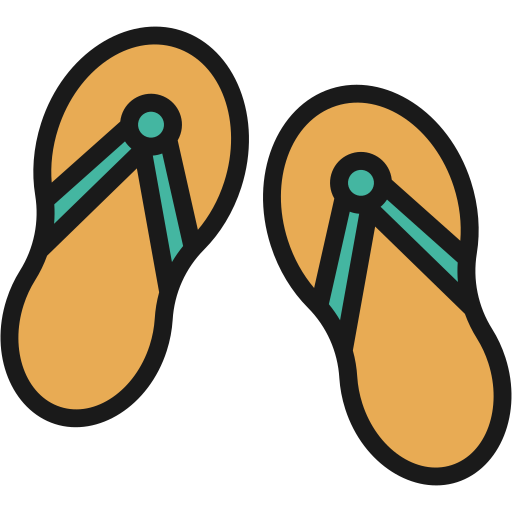 Flip flop Generic Outline Color icon