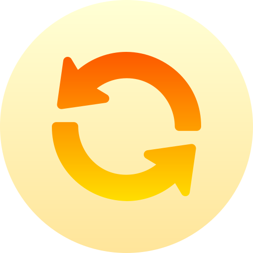 flecha circular icono gratis