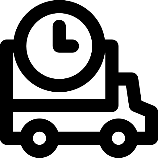 Delivery truck Basic Black Outline icon