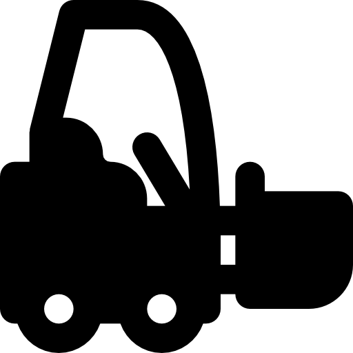 Forklift Basic Black Solid icon