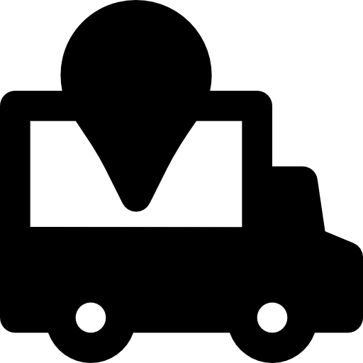 camión de reparto icono gratis