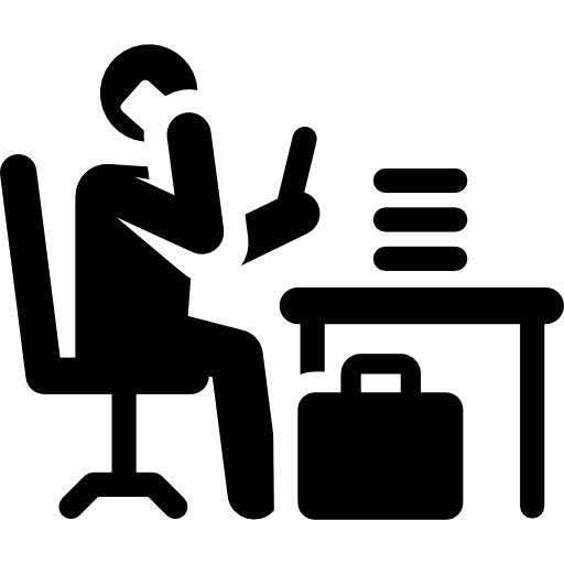 lugar de trabajo icono gratis