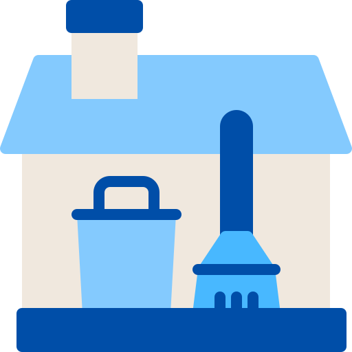 limpieza de la casa icono gratis
