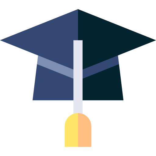 sombrero de graduacion icono gratis