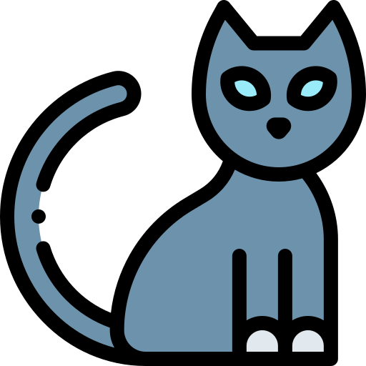 Pair of Cats Icon - Download in Glyph Style