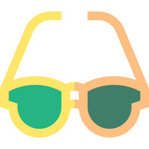 Sunglasses icon Basic Straight Flat