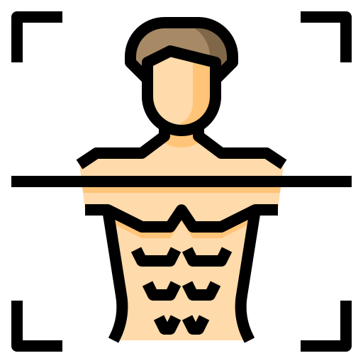 escaneo corporal icono gratis