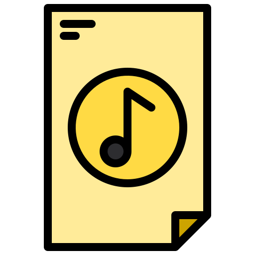 archivo de musica icono gratis