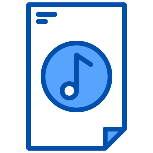 archivo de musica icono gratis