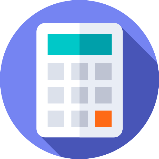 Calculator Flat Circular Flat icon