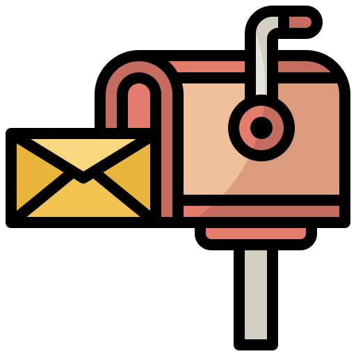 postal icono gratis