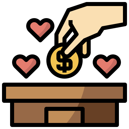 donación icono gratis