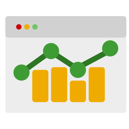 gráfico de barras icono gratis