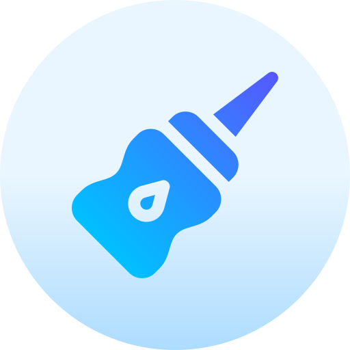 Caulk gun Basic Gradient Circular icon