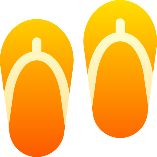 Flip flops Basic Gradient Gradient icon