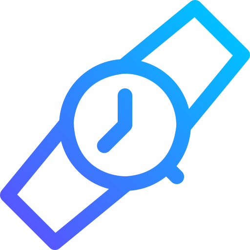 reloj de pulsera icono gratis