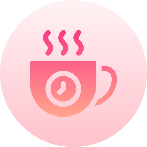 Coffee time icon Basic Gradient Circular