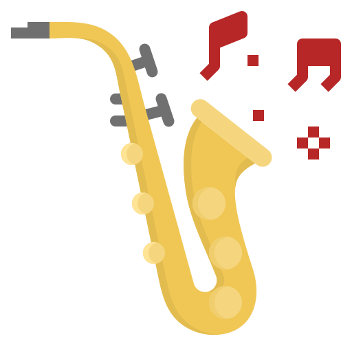 saxofón icono gratis