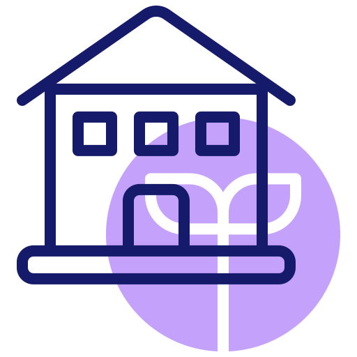 casa ecológica icono gratis