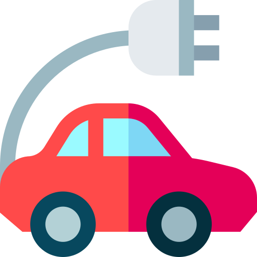 coche eléctrico icono gratis