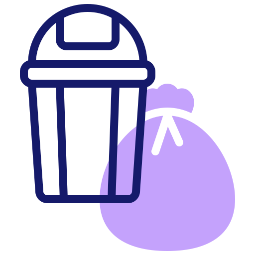 Trash bin free icon