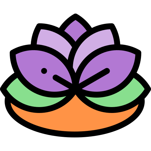 Lotus Detailed Rounded Lineal color icon