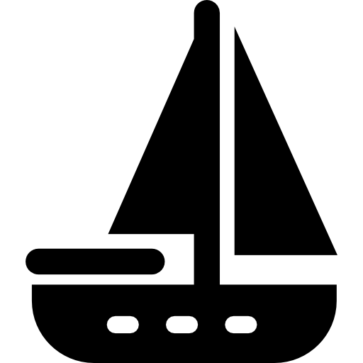 barco de vela icono gratis