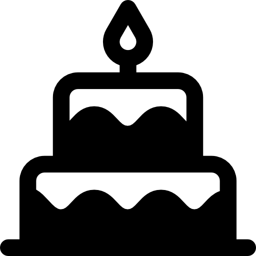 Happy Birthday and Cake Icon. Stock Vector - Illustration of baking,  decorate: 148041822