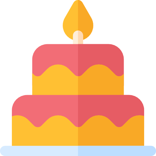 pastel de cumpleaños icono gratis