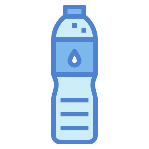 Plastic bottle Generic Blue icon