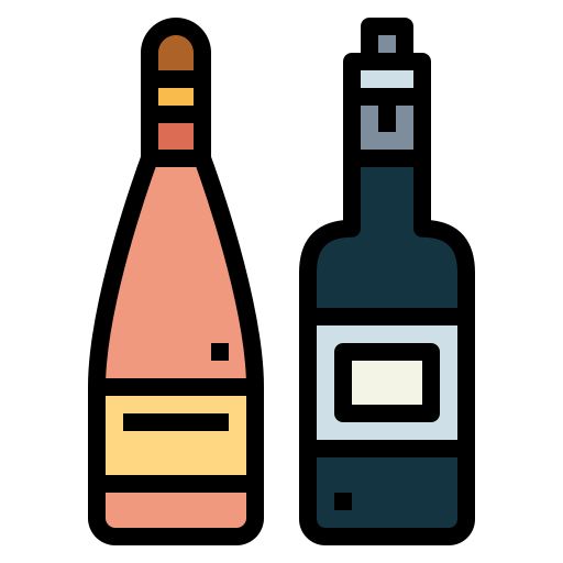 Wine Smalllikeart Lineal Color icon