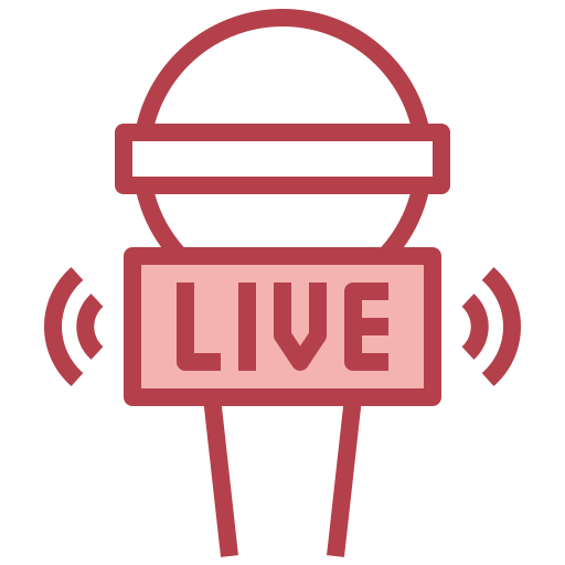en vivo icono gratis