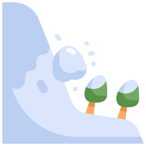 avalancha de nieve icono gratis