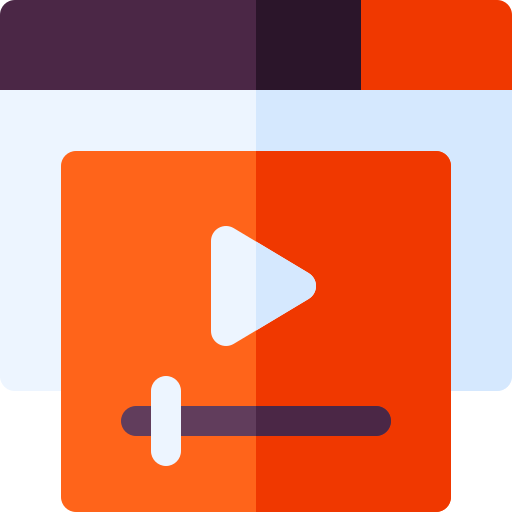 reproductor de video icono gratis