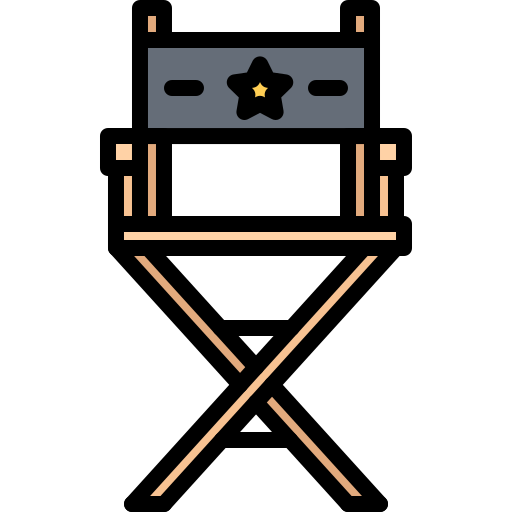 director de la silla icono gratis