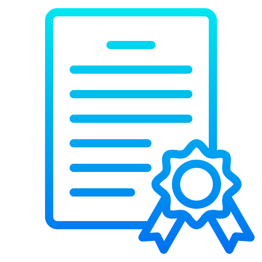 Certificate free icon Certificate free icon