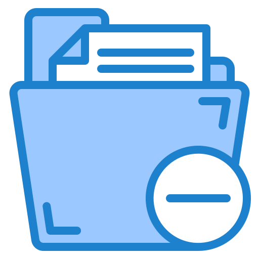 Folder Srip Blue Icon