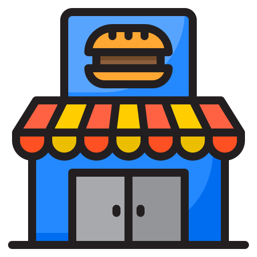 tienda de alimentación icono gratis