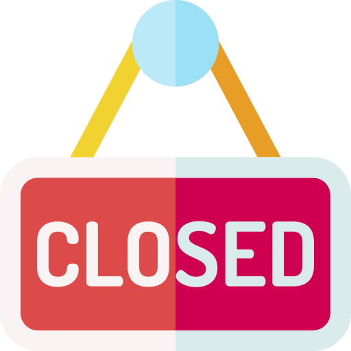 Close, closed, red, sign, store icon - Download on Iconfinder