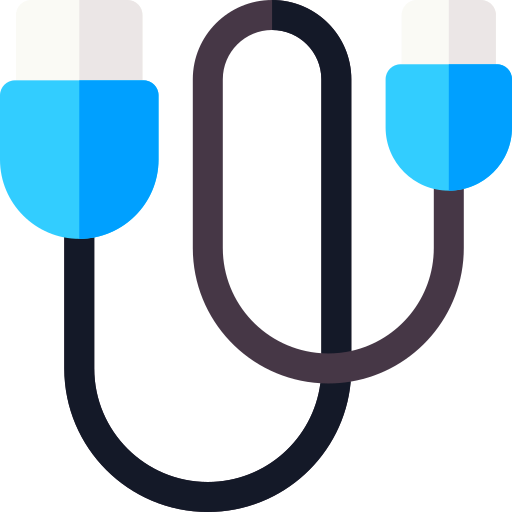 Cable Basic Rounded Flat icon