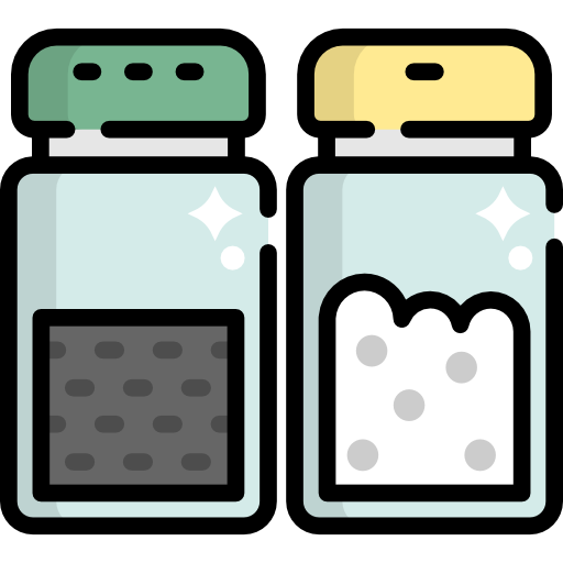 Salt and pepper free icon