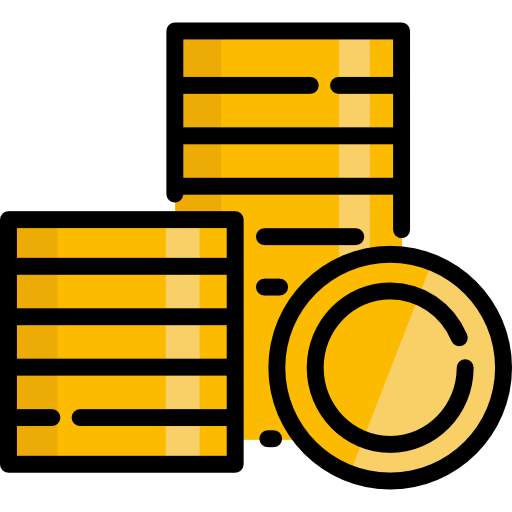 monedas icono gratis